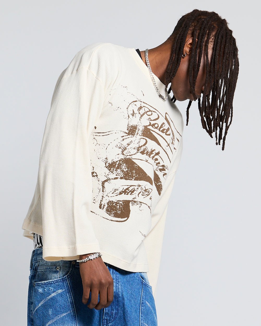 BURNT ICONS LONGSLEEVE OFF WHITE - Cold Culture