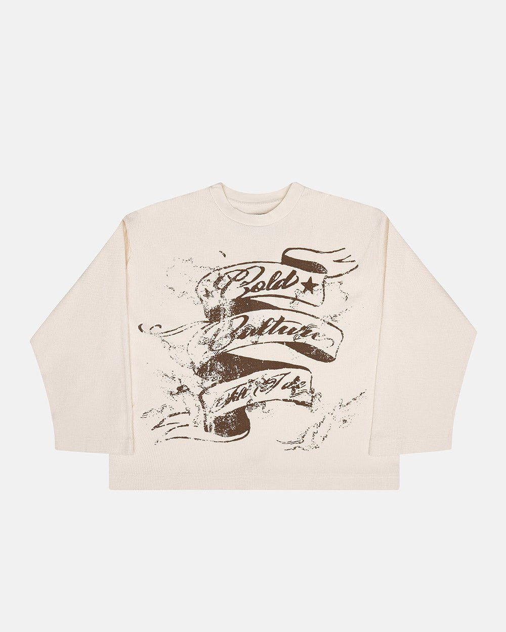 BURNT ICONS LONGSLEEVE OFF WHITE - Cold Culture