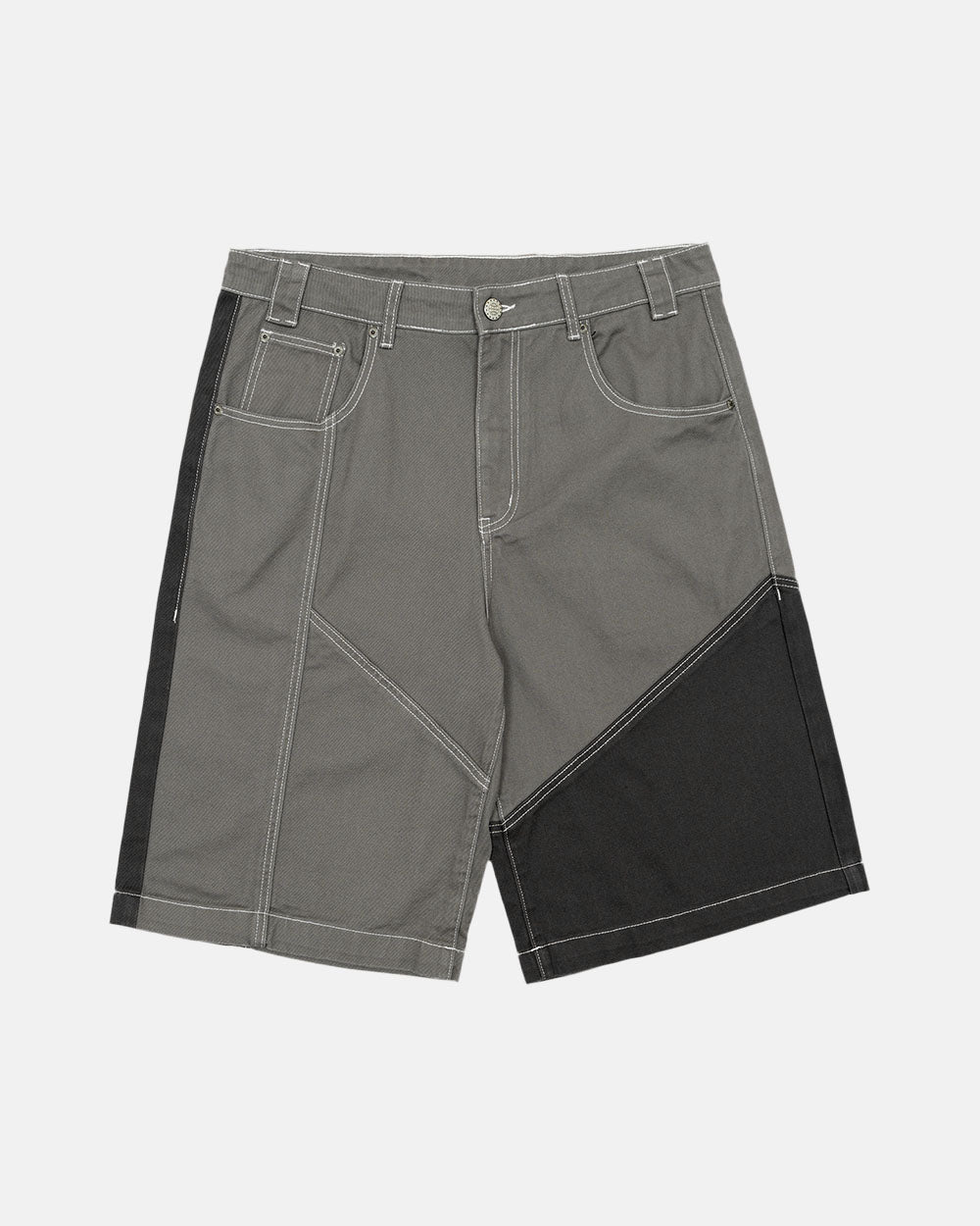 BUTTERFLY V2 SHORTS GREY/BLACK DENIM - COLD CULTURE