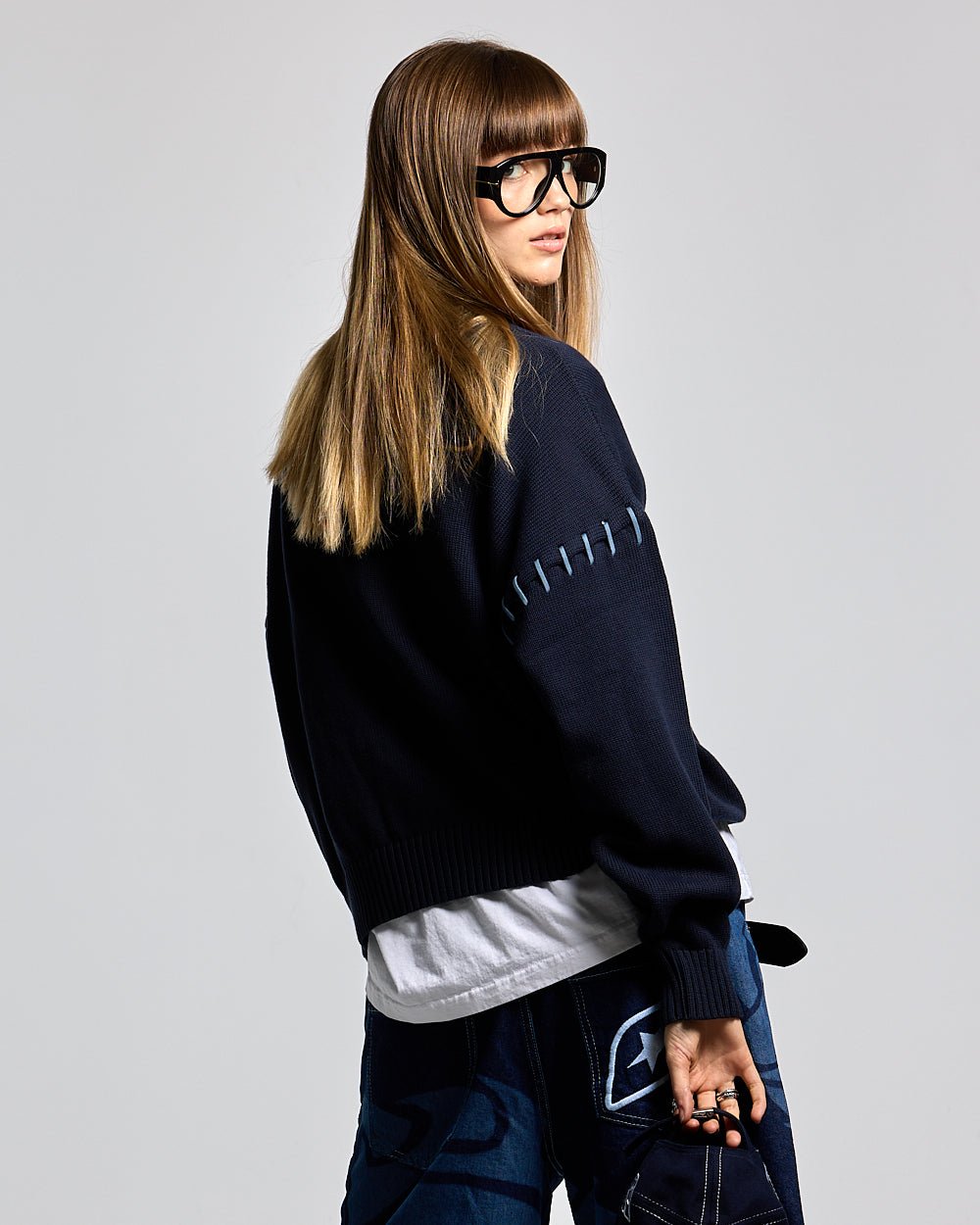 C KNIT BLUE - COLD CULTURE