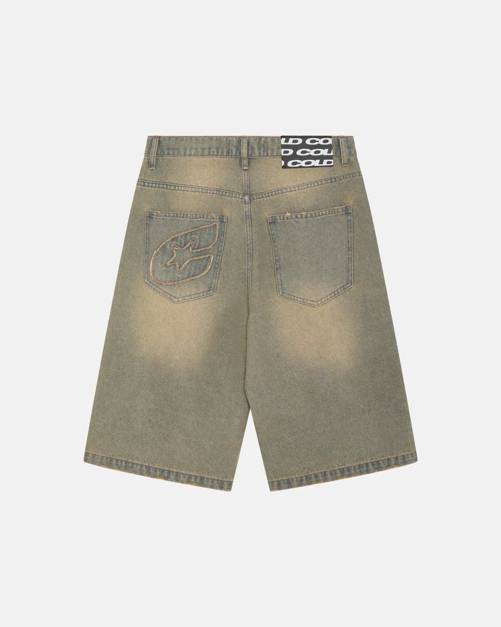C V2 DIRTY DENIM SHORTS - COLD CULTURE