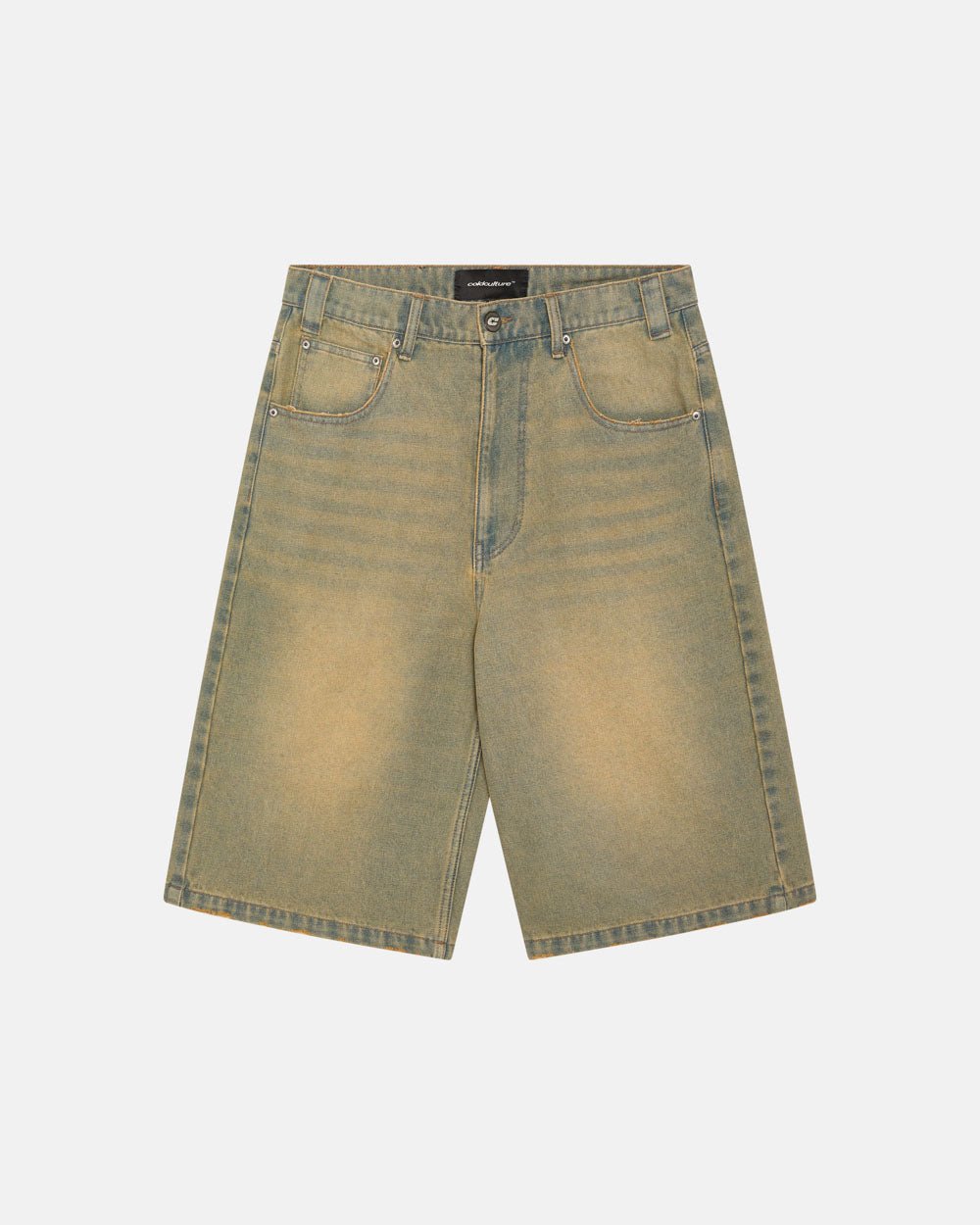 C V2 DIRTY DENIM SHORTS - COLD CULTURE