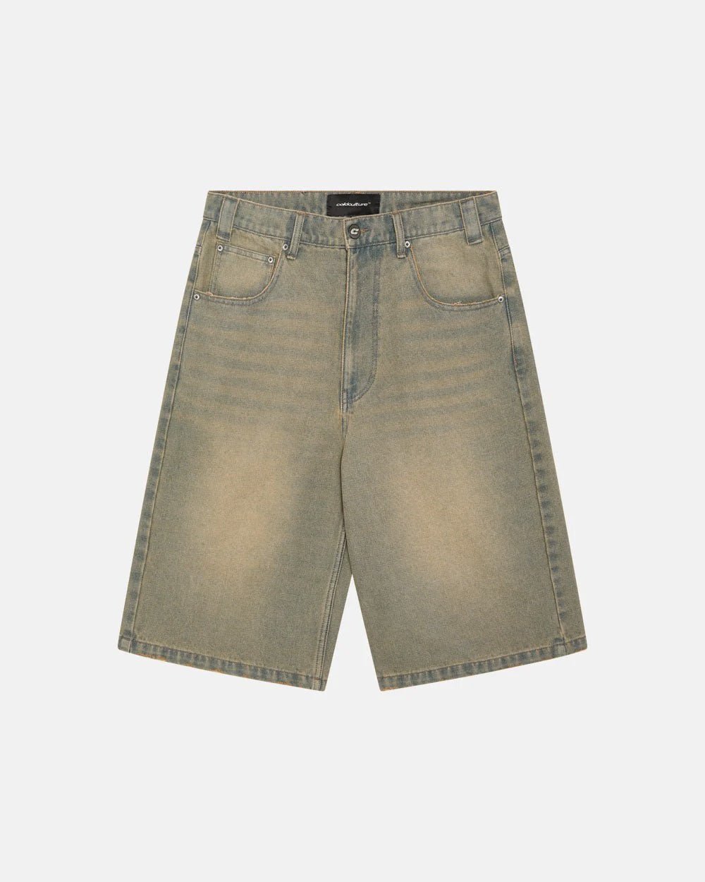C V2 DIRTY DENIM SHORTS - COLD CULTURE