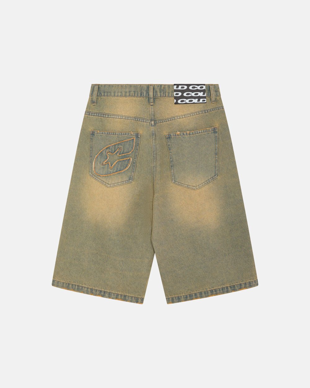 C V2 DIRTY DENIM SHORTS - COLD CULTURE