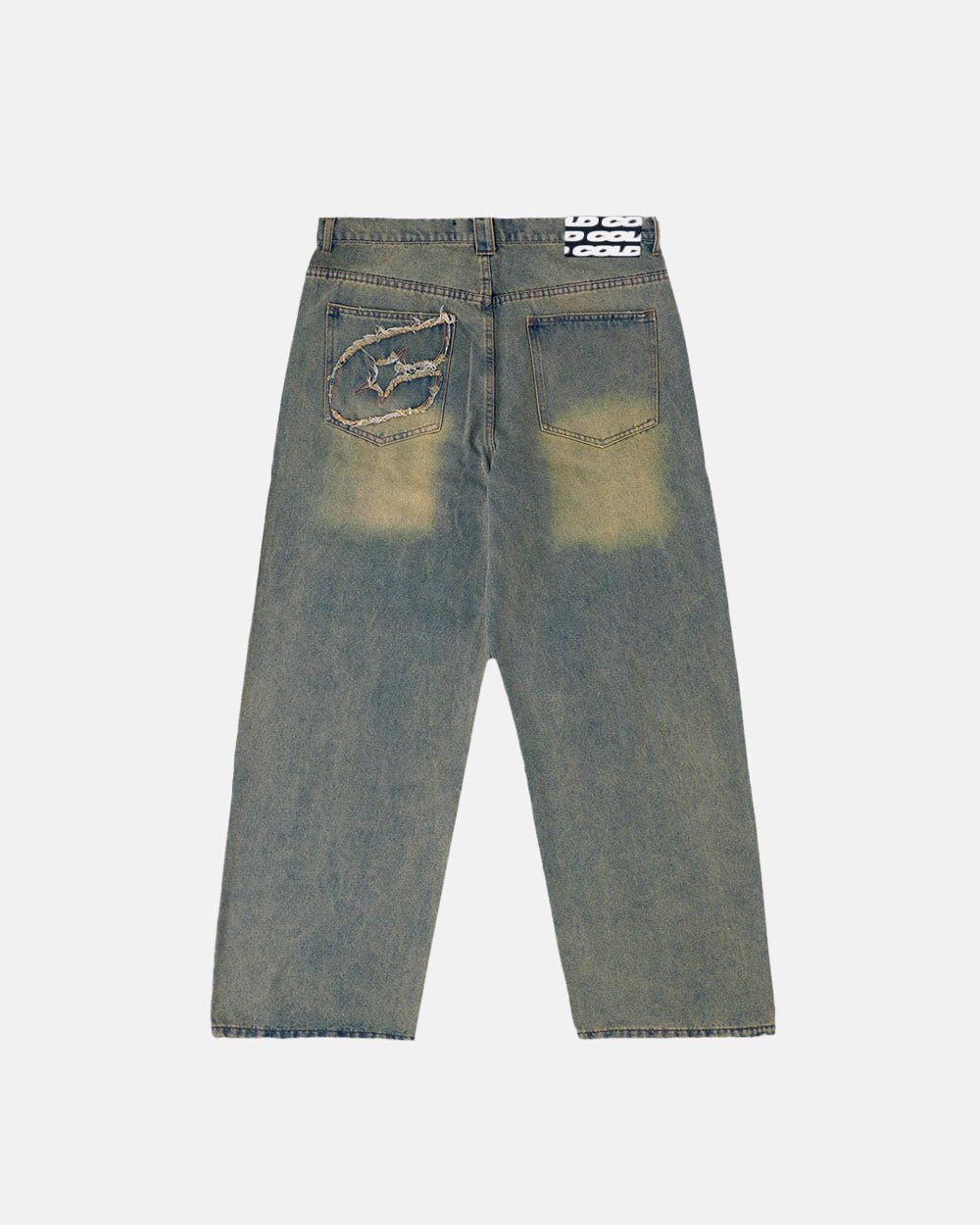 C V2 PANTS DIRTY LIGHT DENIM - Cold Culture