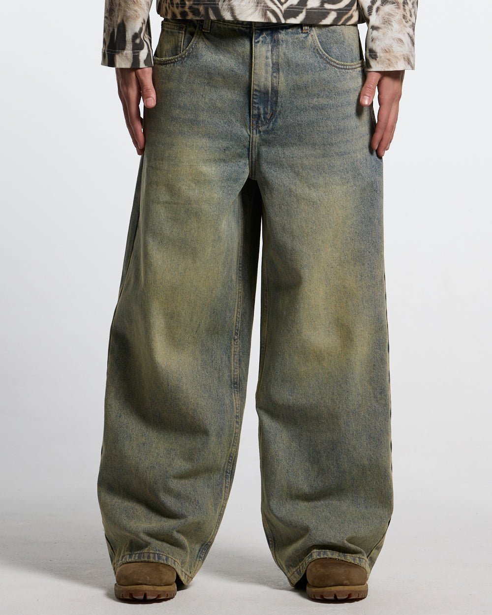 C V2 PANTS DIRTY LIGHT DENIM - Cold Culture #man