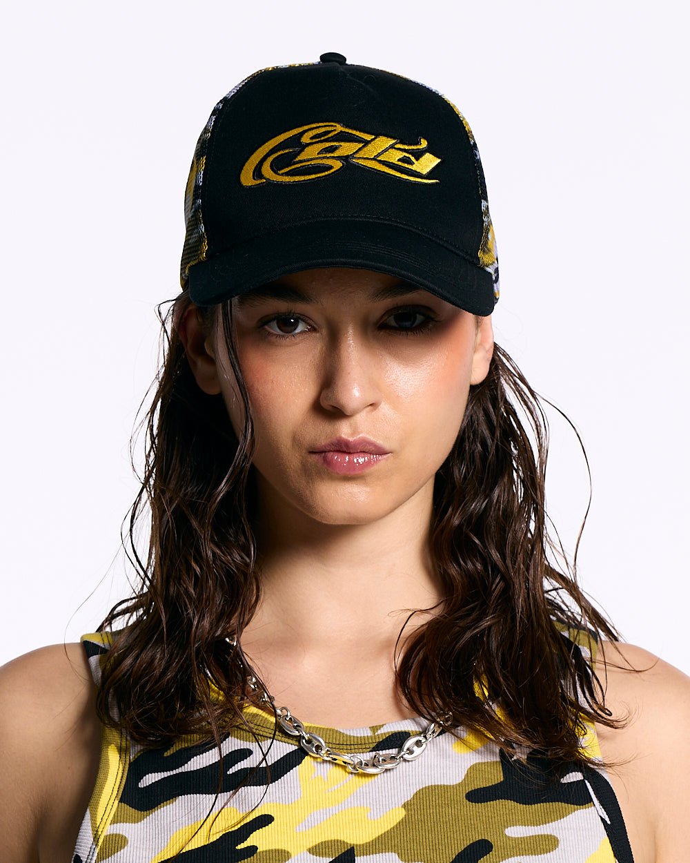 CAMO CAP BLACK AND YELLOW - COLD CULTURE