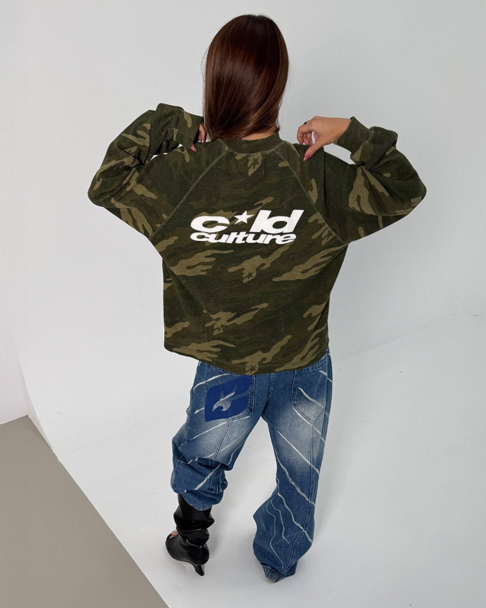 CAMO THERMAL LONGSLEEVE TEE GREEN - Cold Culture
