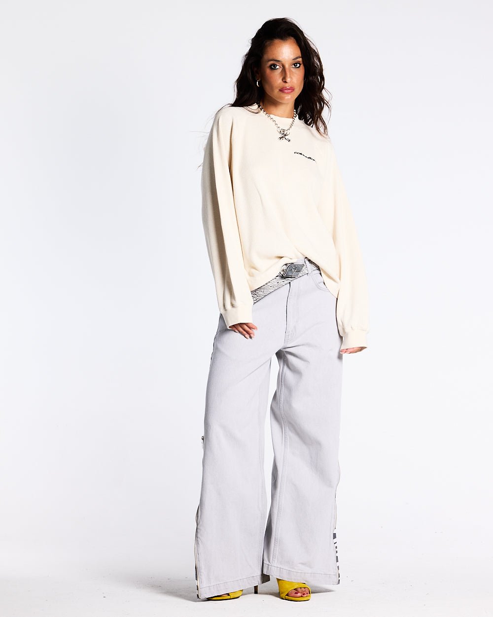 CAMO THERMAL LONGSLEEVE TEE WHITE - COLD CULTURE