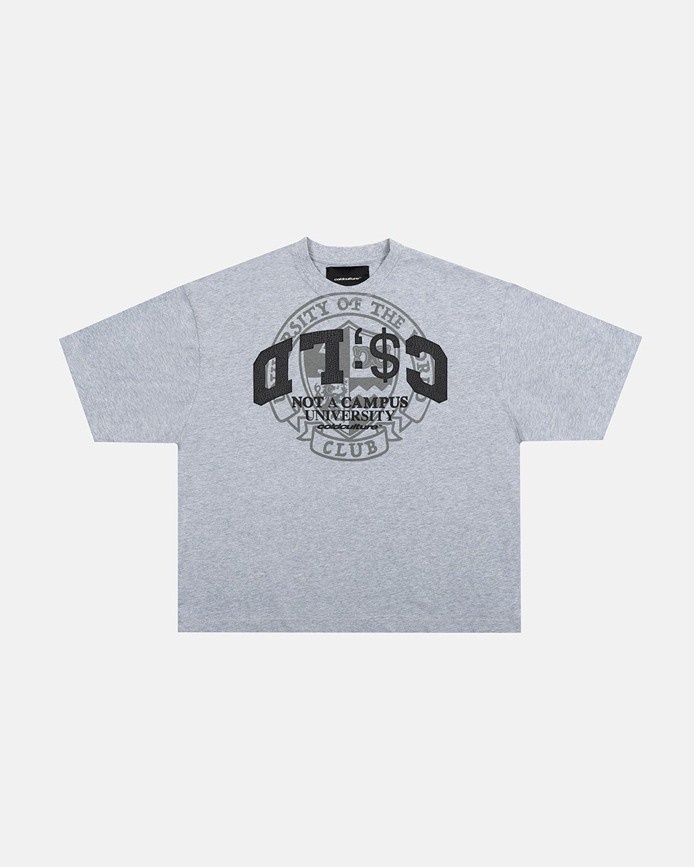 CAMPUS TEE HEATHER GREY - Cold Culture