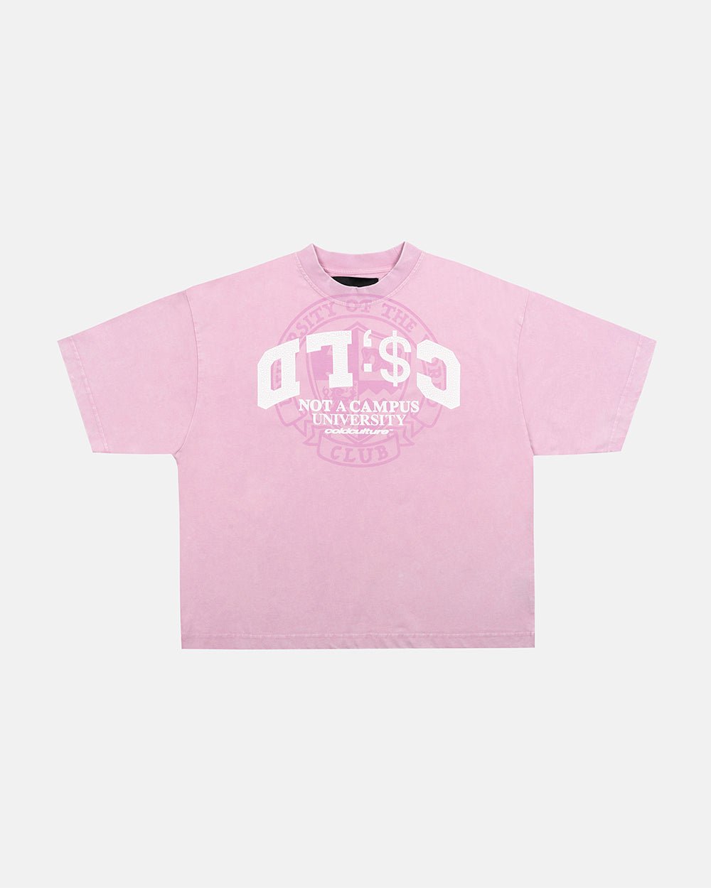 CAMPUS TEE PINK - Cold Culture