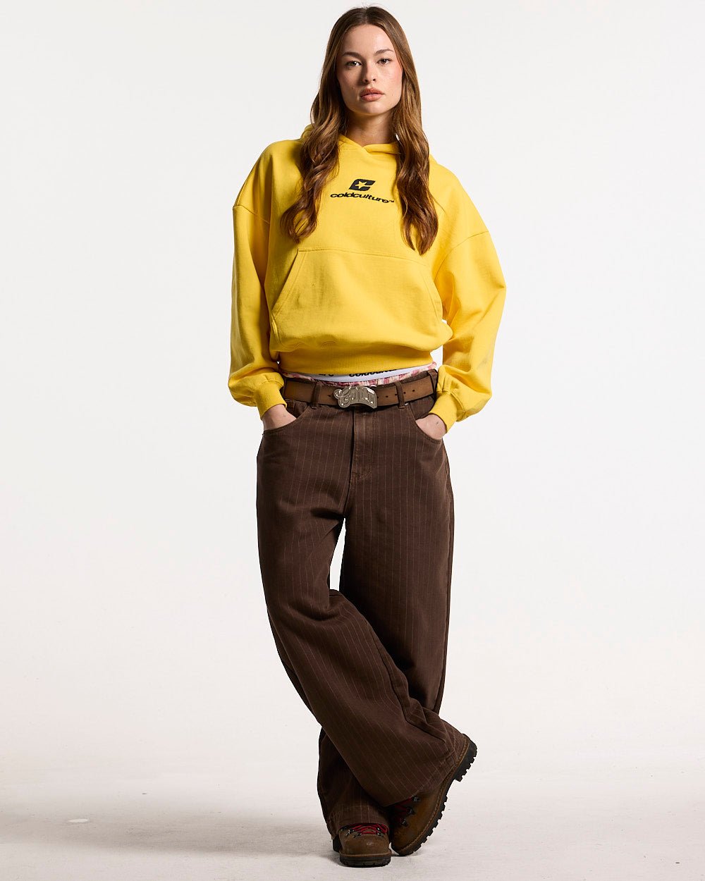 CASINO PANTS BROWN DENIM - Cold Culture #woman