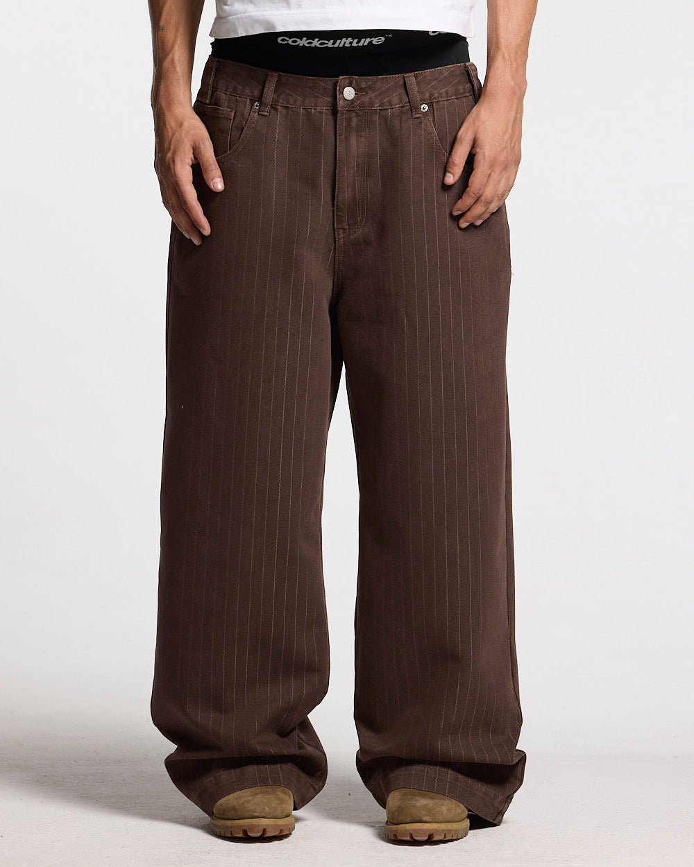 CASINO PANTS BROWN DENIM - Cold Culture #man