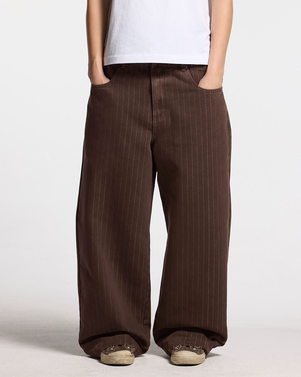 CASINO PANTS BROWN DENIM - Cold Culture #woman