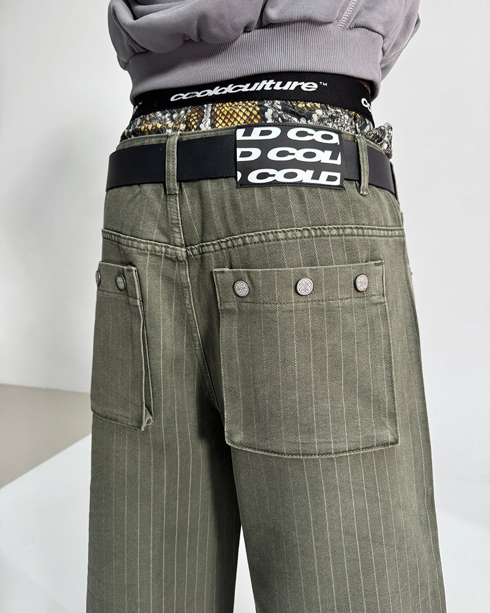 CASINO PANTS GREEN DENIM - Cold Culture