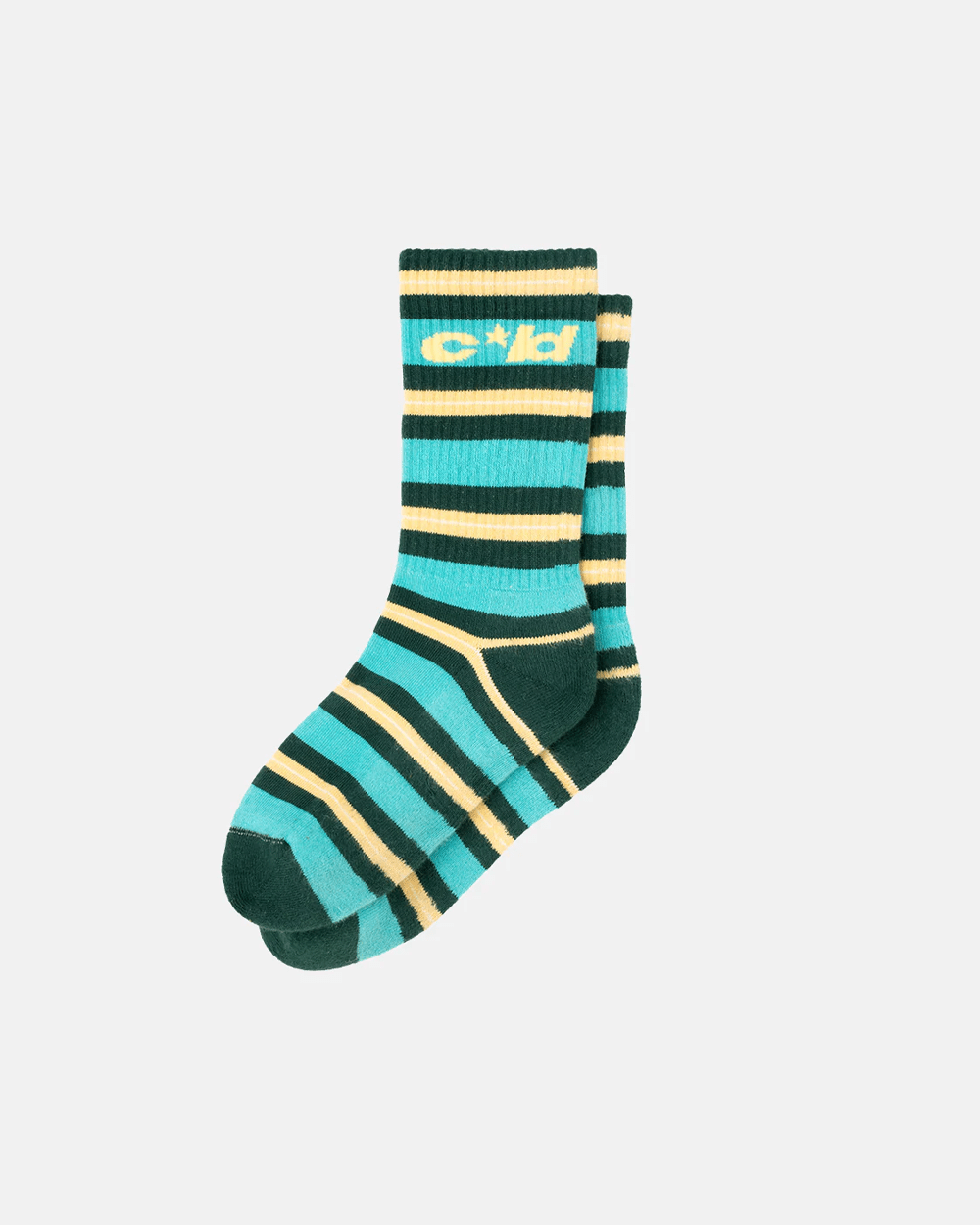 CASINO SOCKS STRIPES PALE JADE - COLD CULTURE