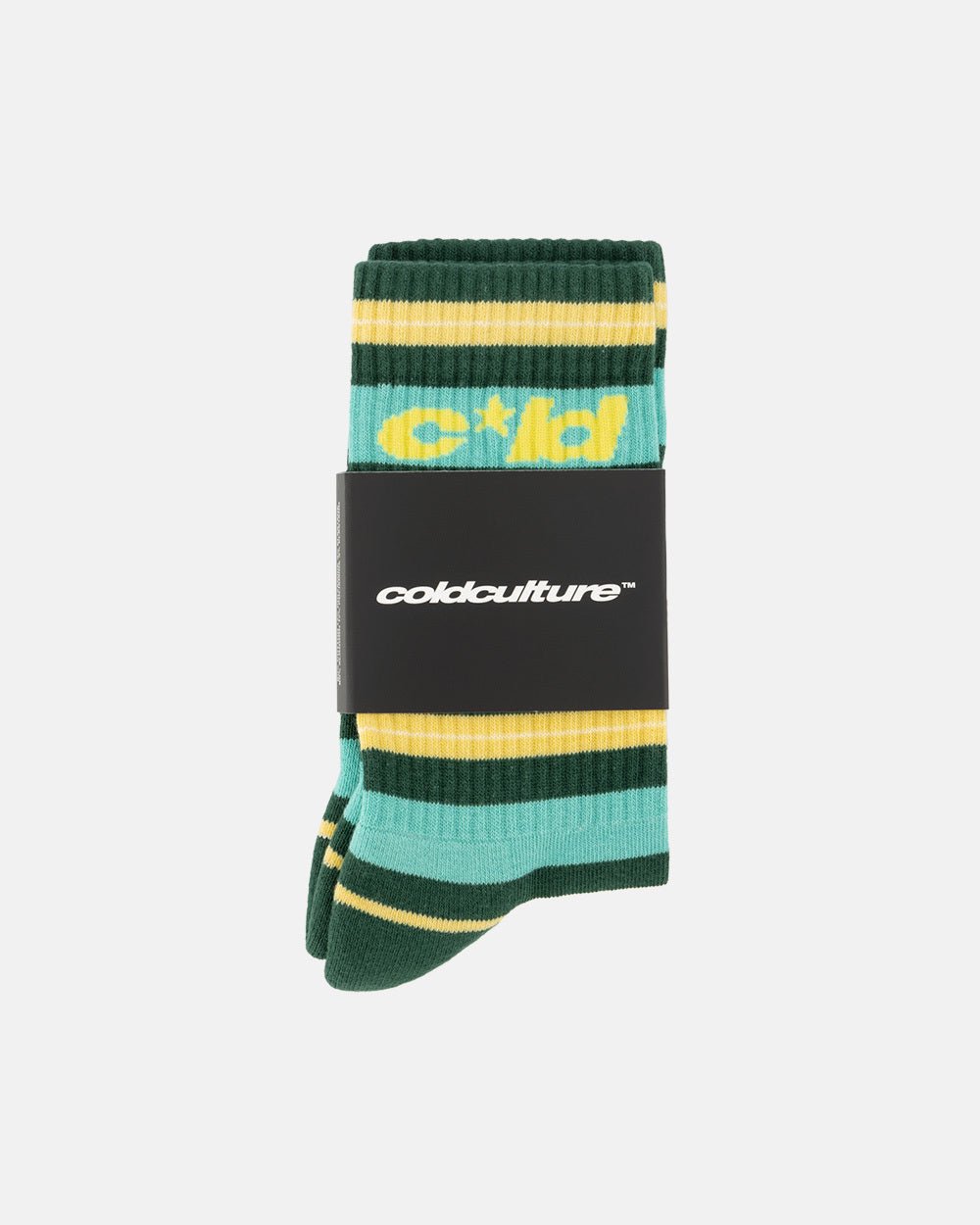 CASINO SOCKS STRIPES PALE JADE - COLD CULTURE