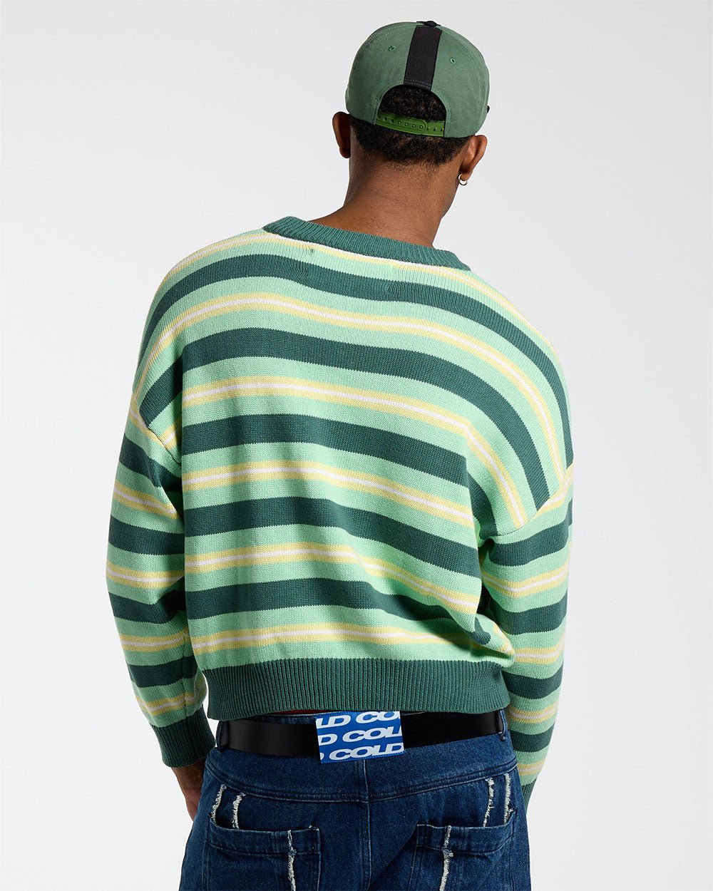 CASINO STRIPES KNIT PALE JADE - COLD CULTURE