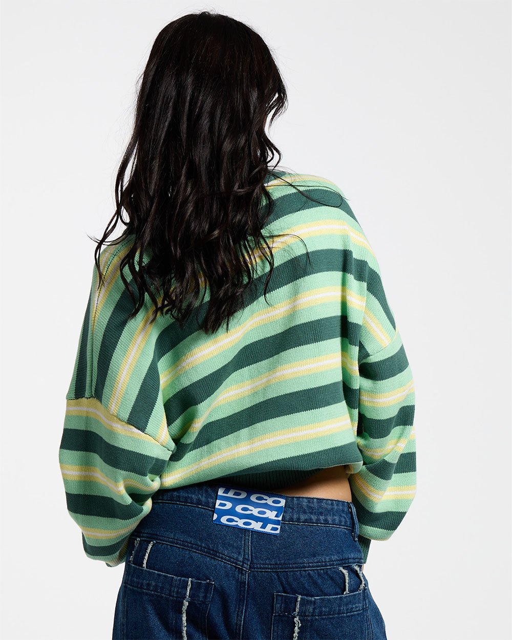 CASINO STRIPES KNIT PALE JADE - COLD CULTURE