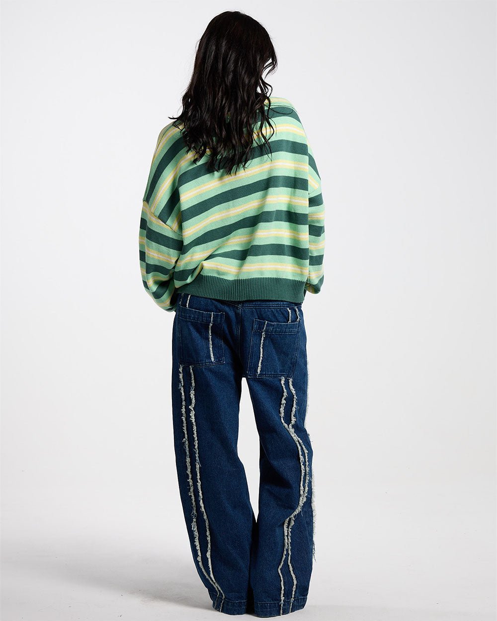 CASINO STRIPES KNIT PALE JADE - COLD CULTURE