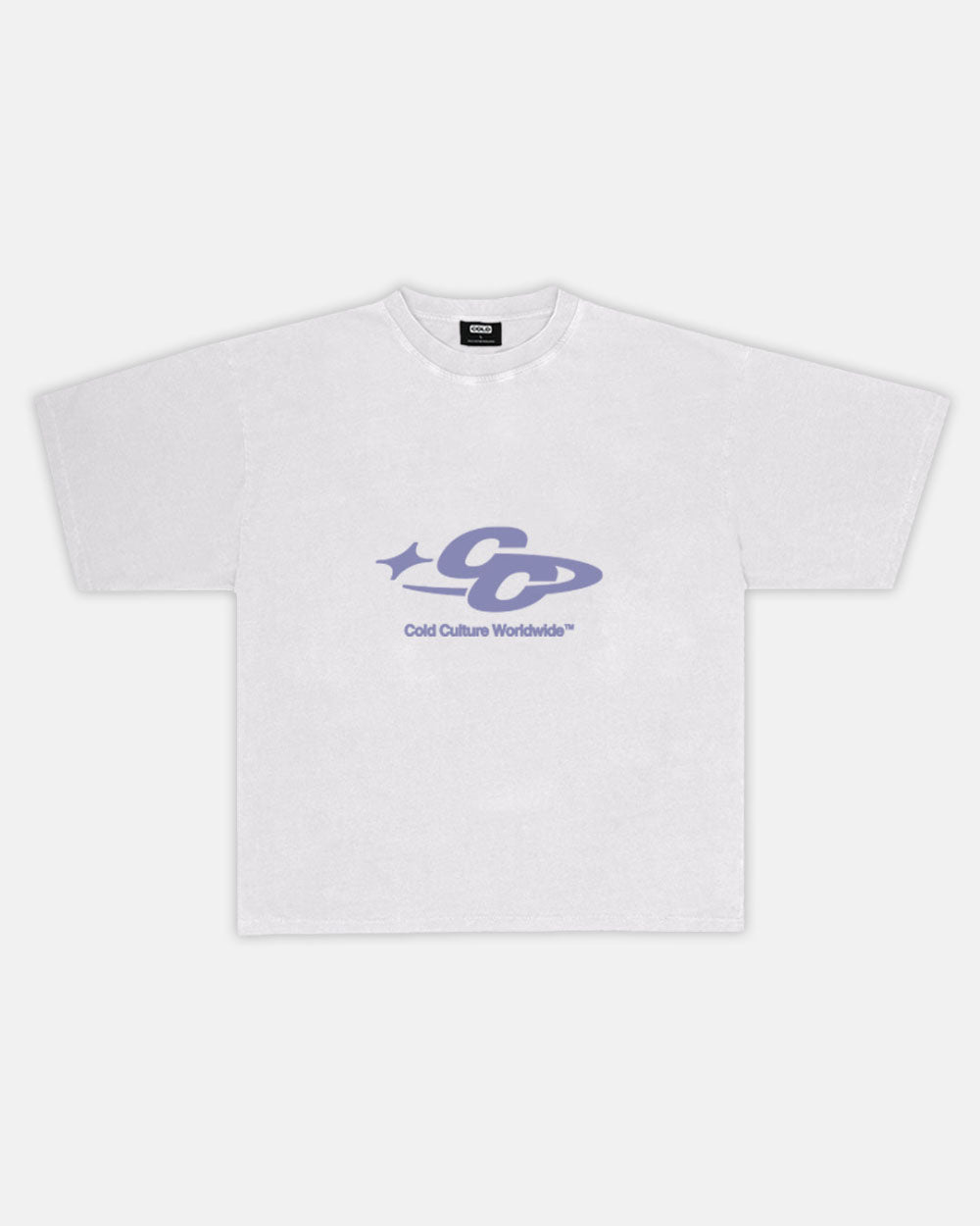 CC LOGO STAR TEE LILAC WHITE