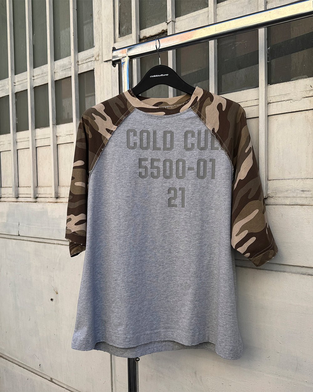 CHAINS CAMO TEE GREY - Cold Culture