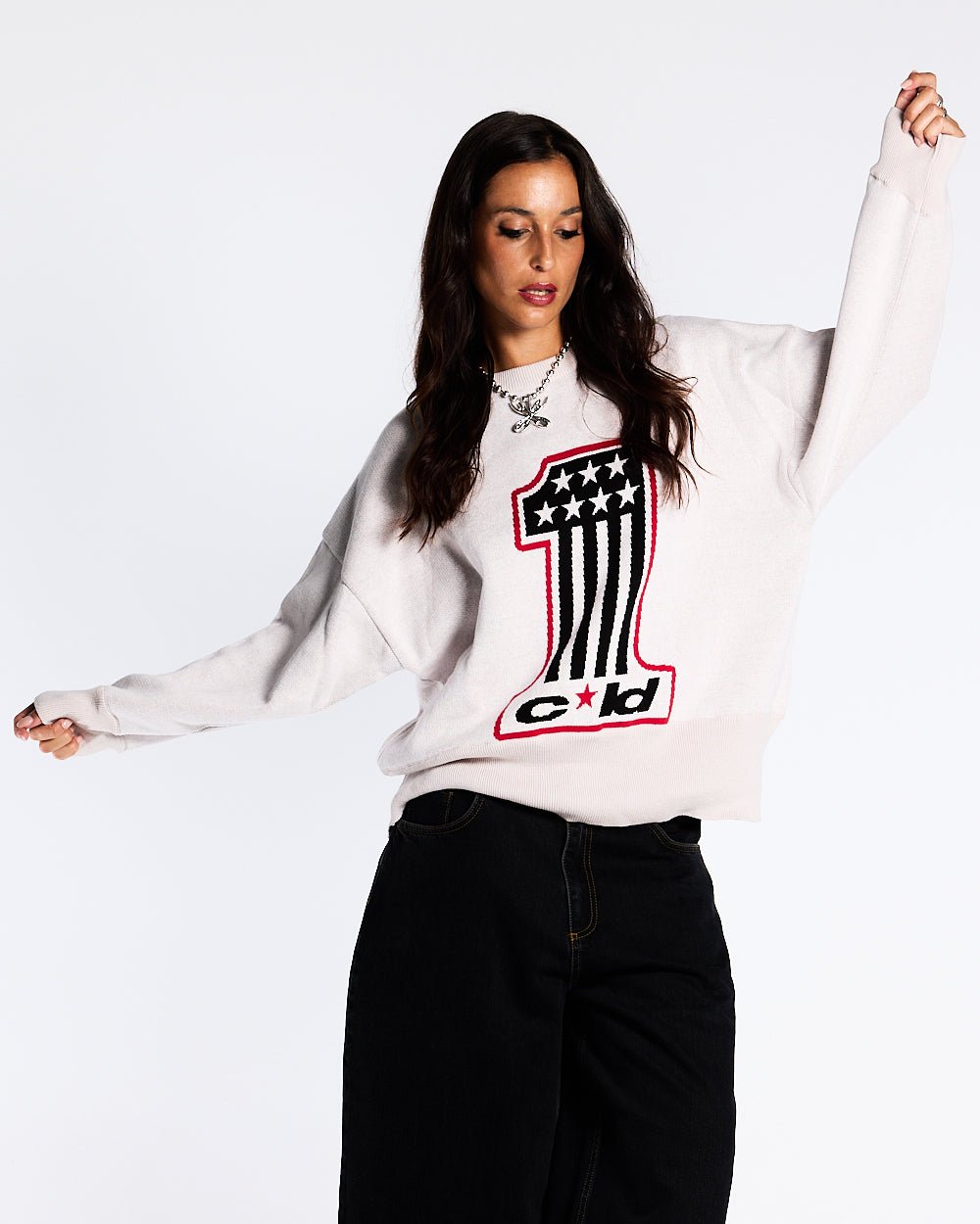 CHAMPIONS CLUB KNIT LIGHT GREY - COLD CULTURE