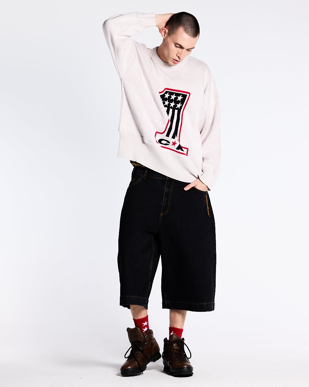 CHAMPIONS CLUB KNIT LIGHT GREY - COLD CULTURE