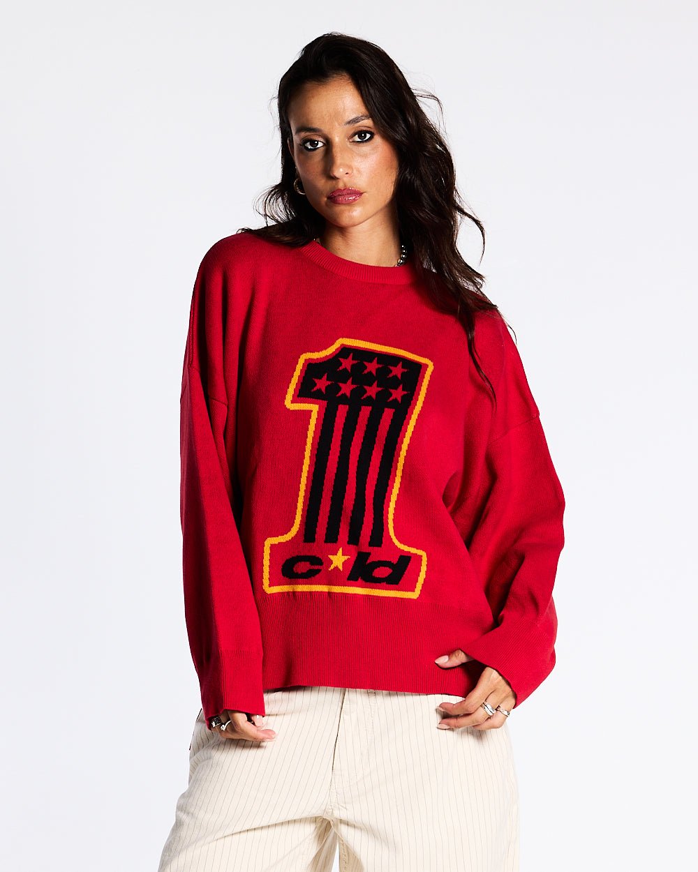 CHAMPIONS CLUB KNIT VIVID RED - COLD CULTURE