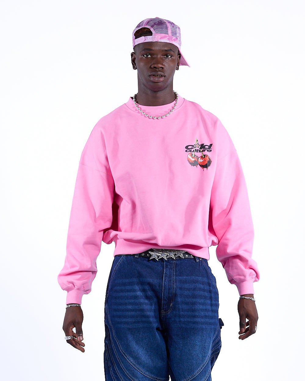 CHERRY CREWNECK PINK - COLD CULTURE
