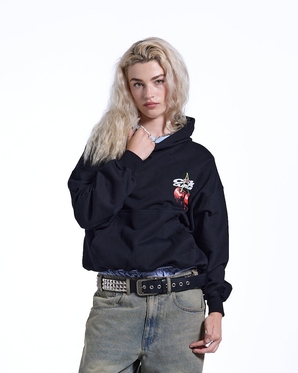 CHERRY HOODIE BLACK - COLD CULTURE