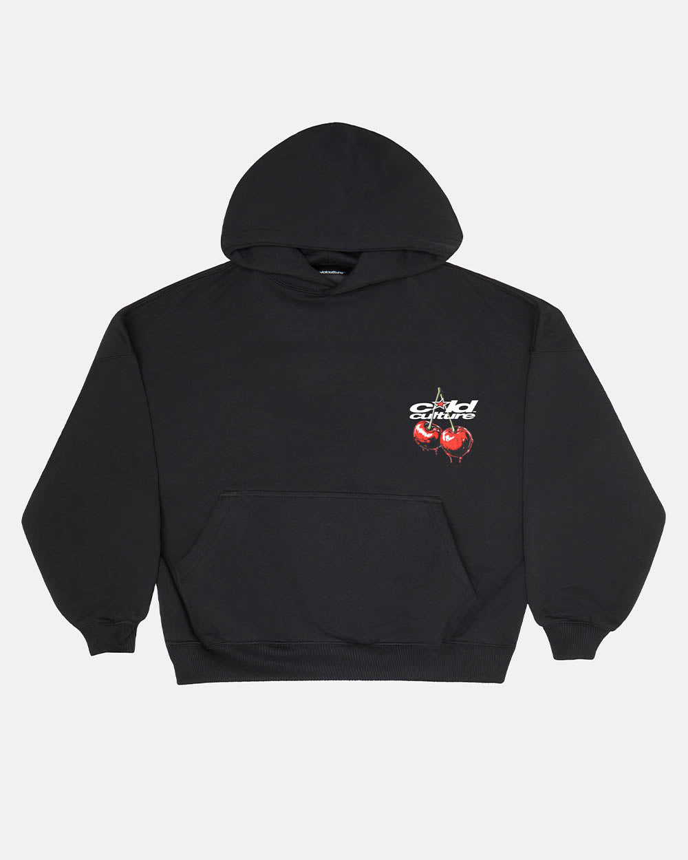 CHERRY HOODIE BLACK - COLD CULTURE