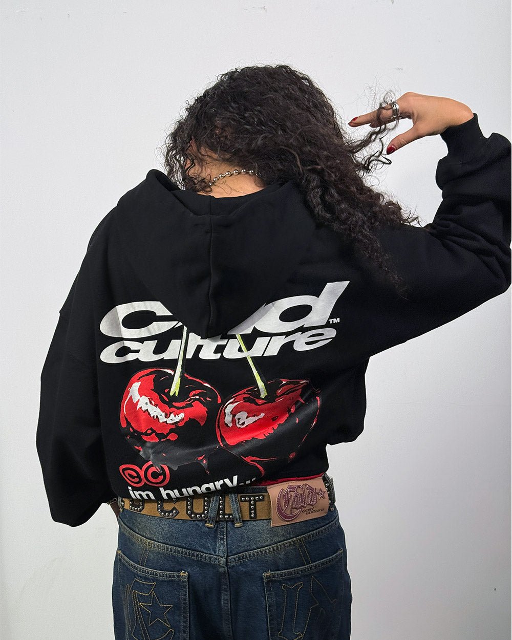 CHERRY HOODIE BLACK - Cold Culture