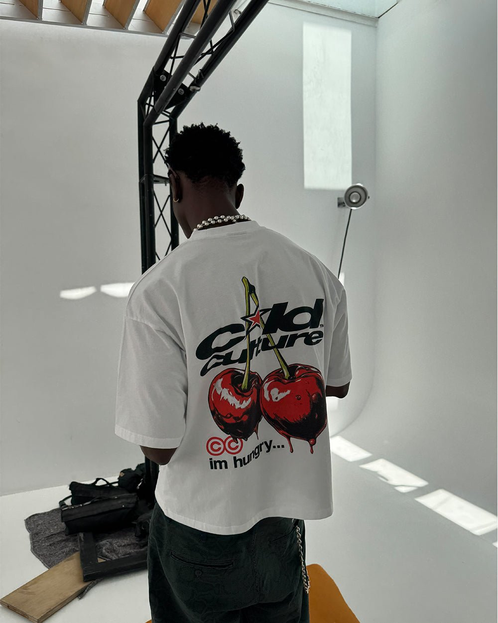 CHERRY TEE WHITE - COLD CULTURE
