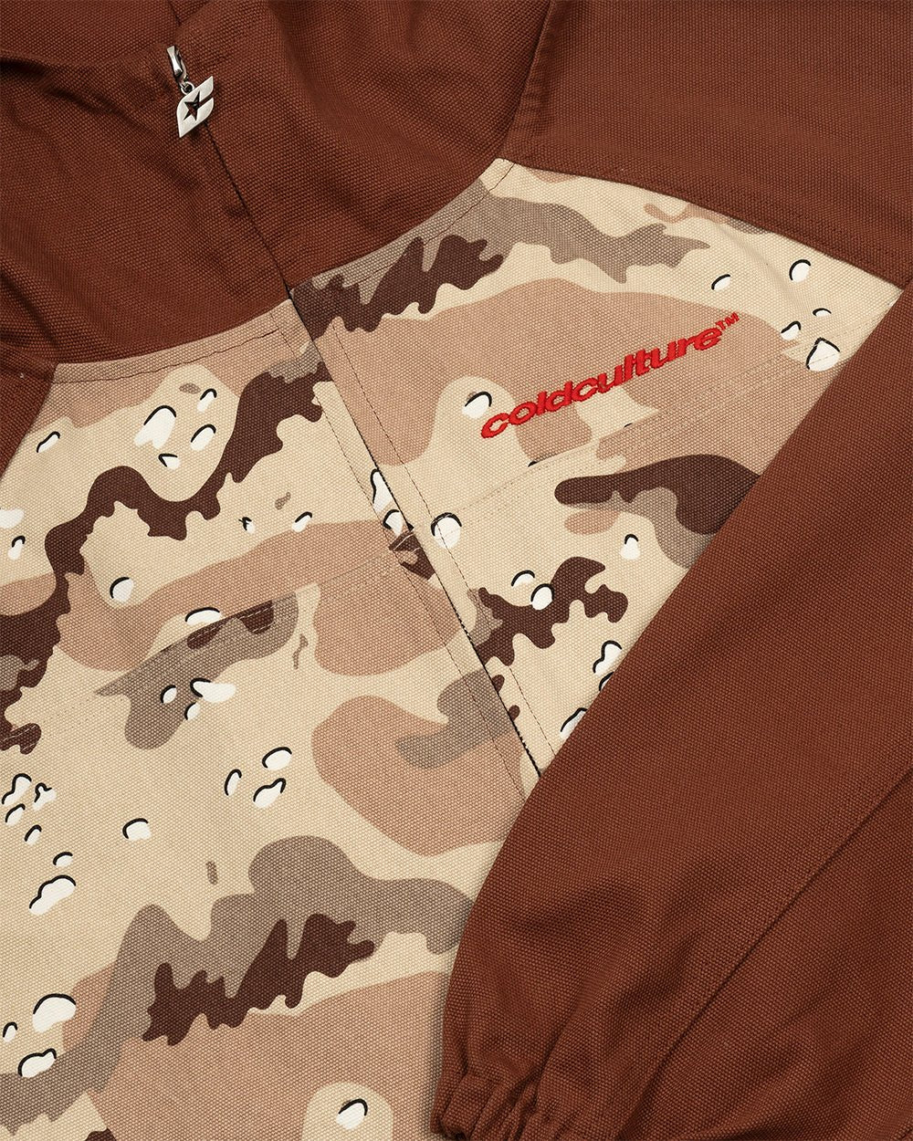 CHIPPED CAMO JACKET BROWN & CAMO - Cold Culture