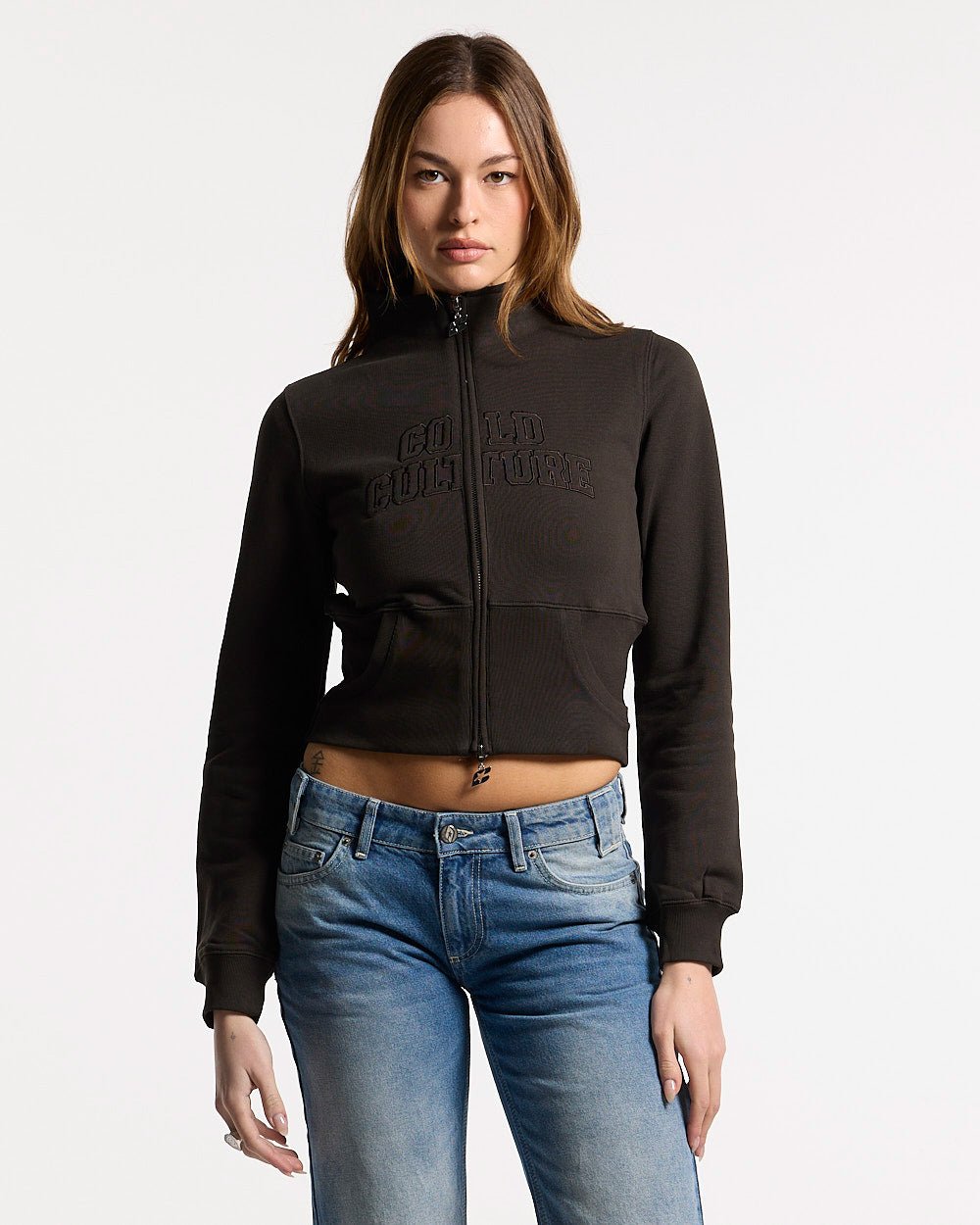 CITY ZIP UP DARK GREY - Cold Culture