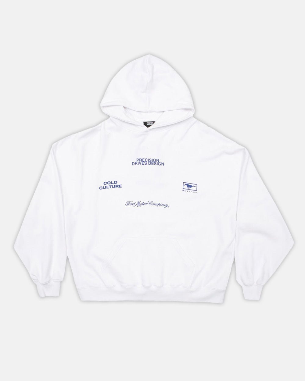 CLASH HOODIE WHITE - COLD CULTURE