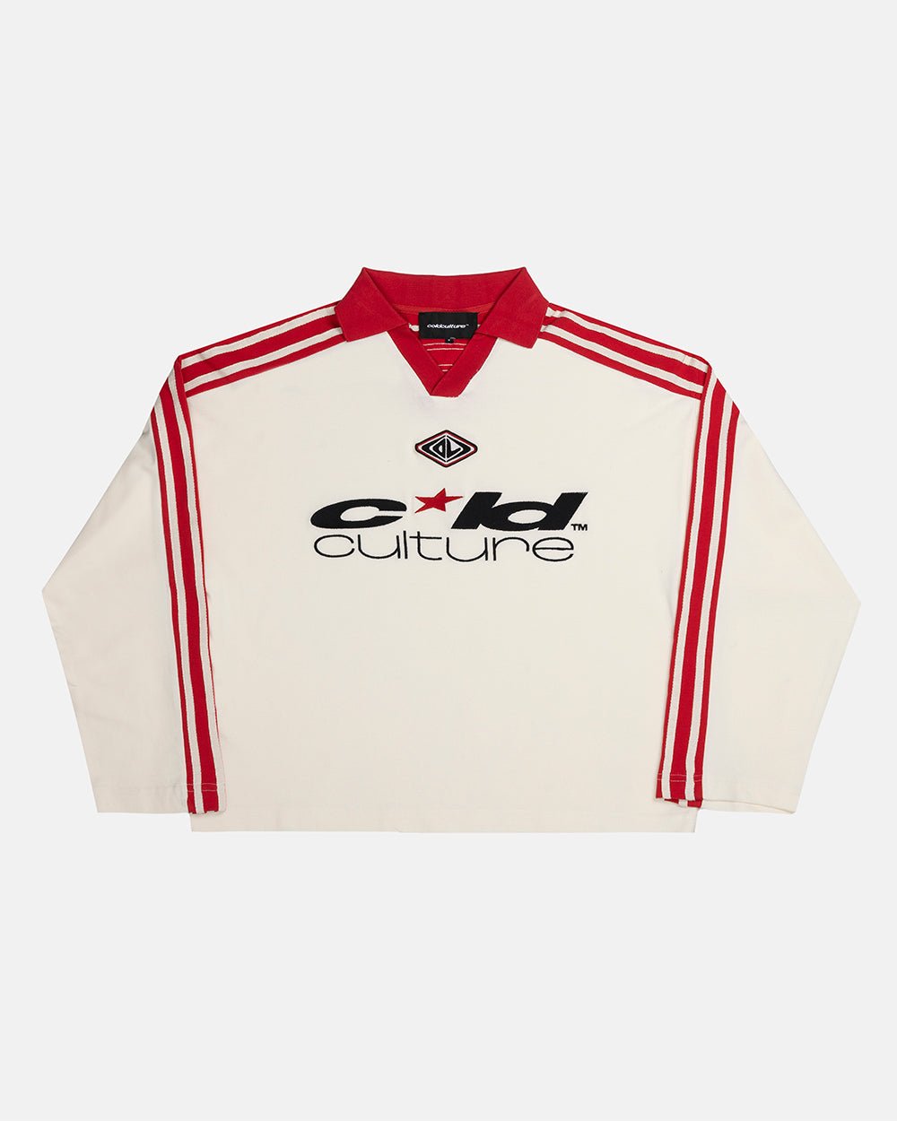 CLASSIC RAW POLO LONGSLEEVE CREAM - Cold Culture