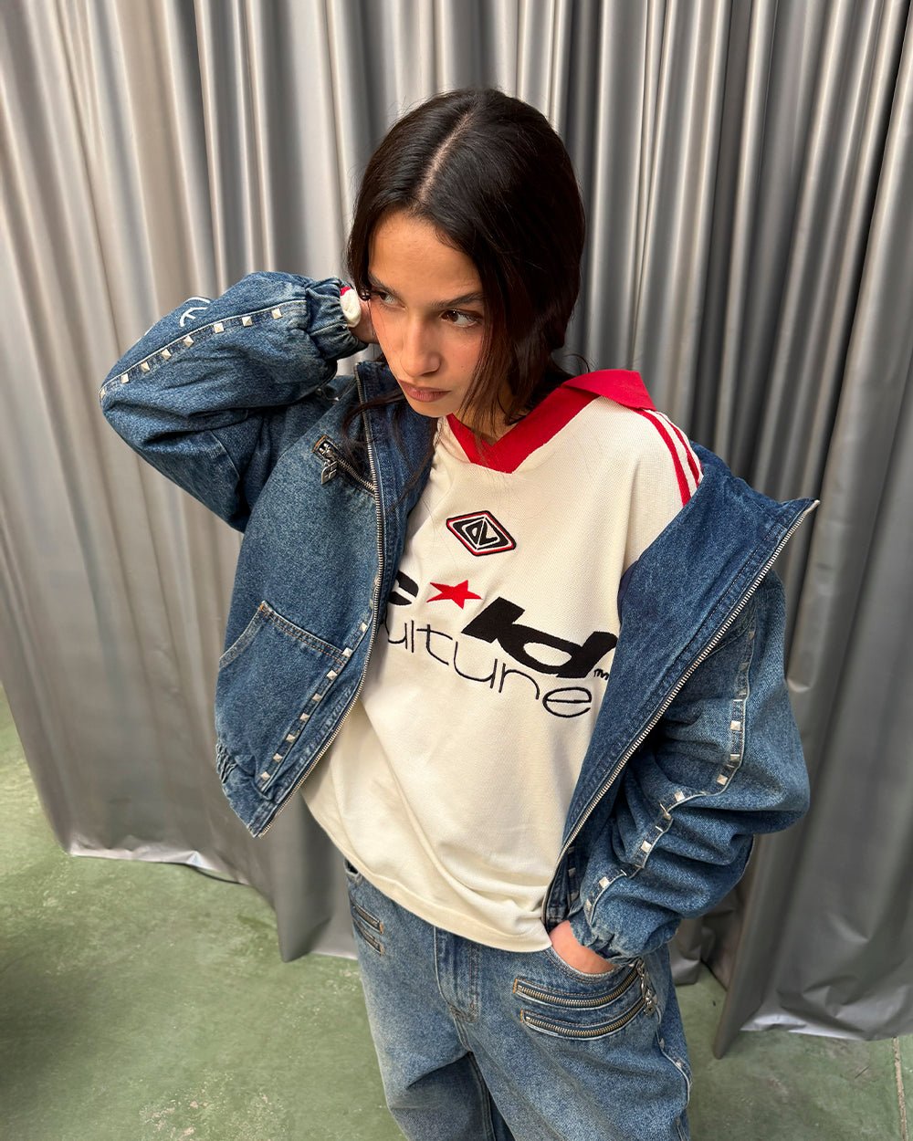 CLASSIC RAW POLO LONGSLEEVE CREAM - Cold Culture