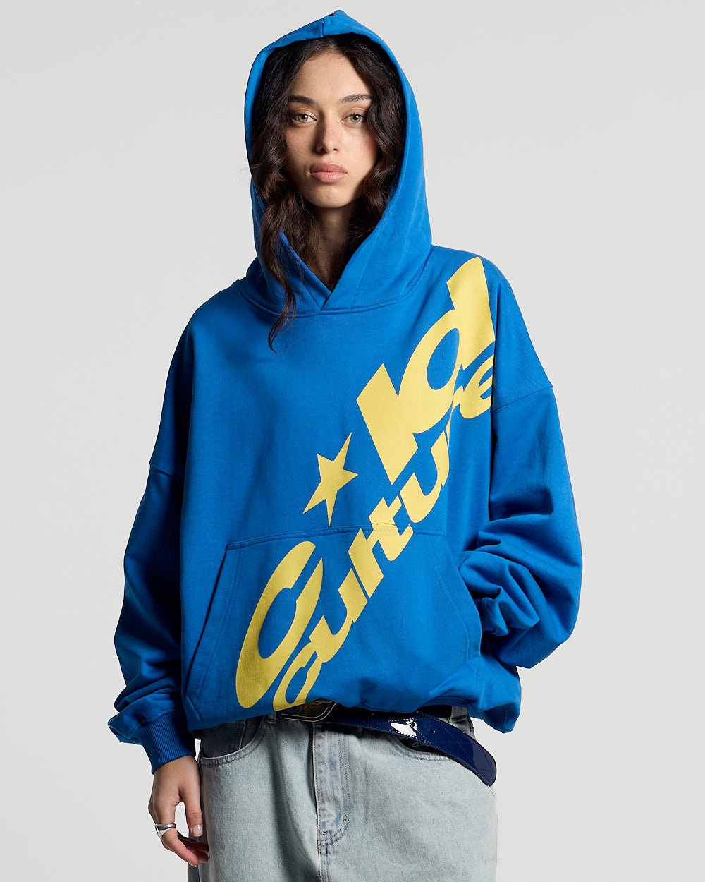 CLUB HOODIE BLUE & YELLOW - Cold Culture