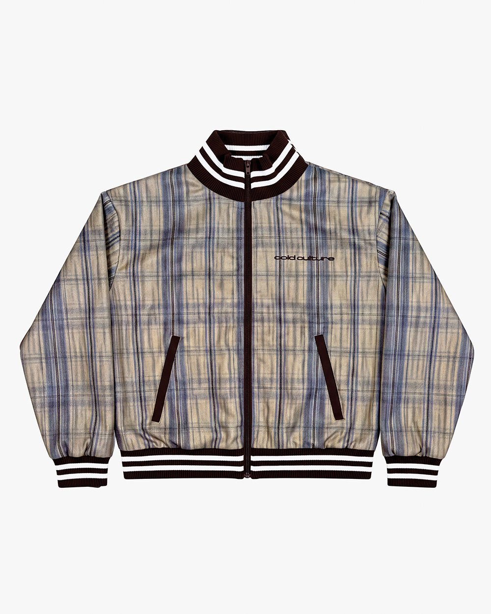 CLUB ZIP UP BROWN - Cold Culture
