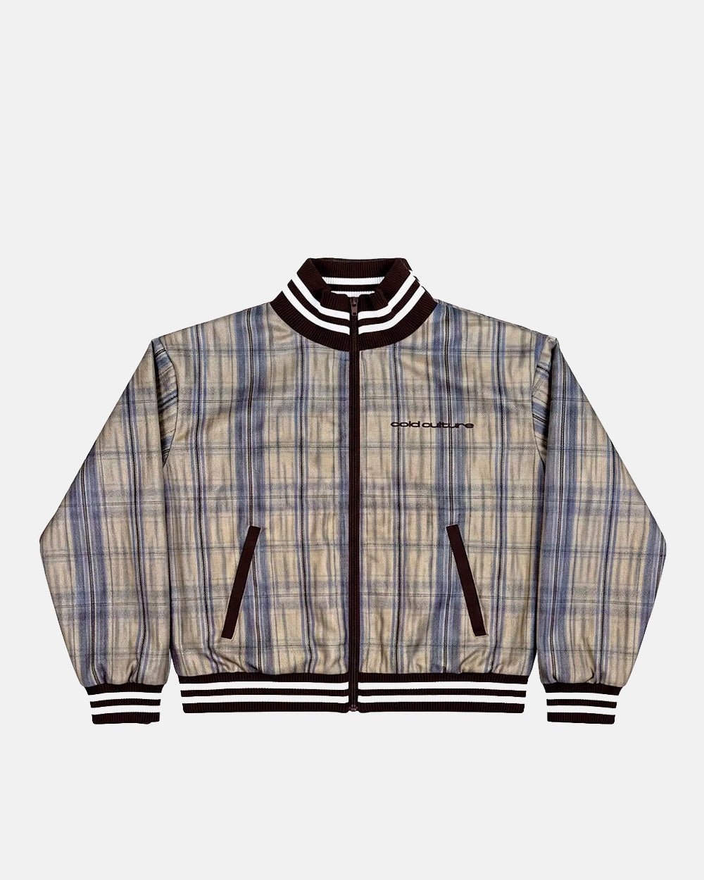 CLUB ZIP UP BROWN - Cold Culture