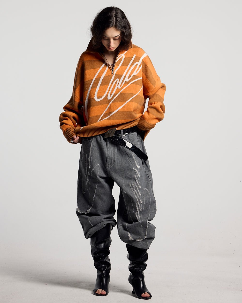 COLD BRICK POLO KNIT ORANGE - Cold Culture