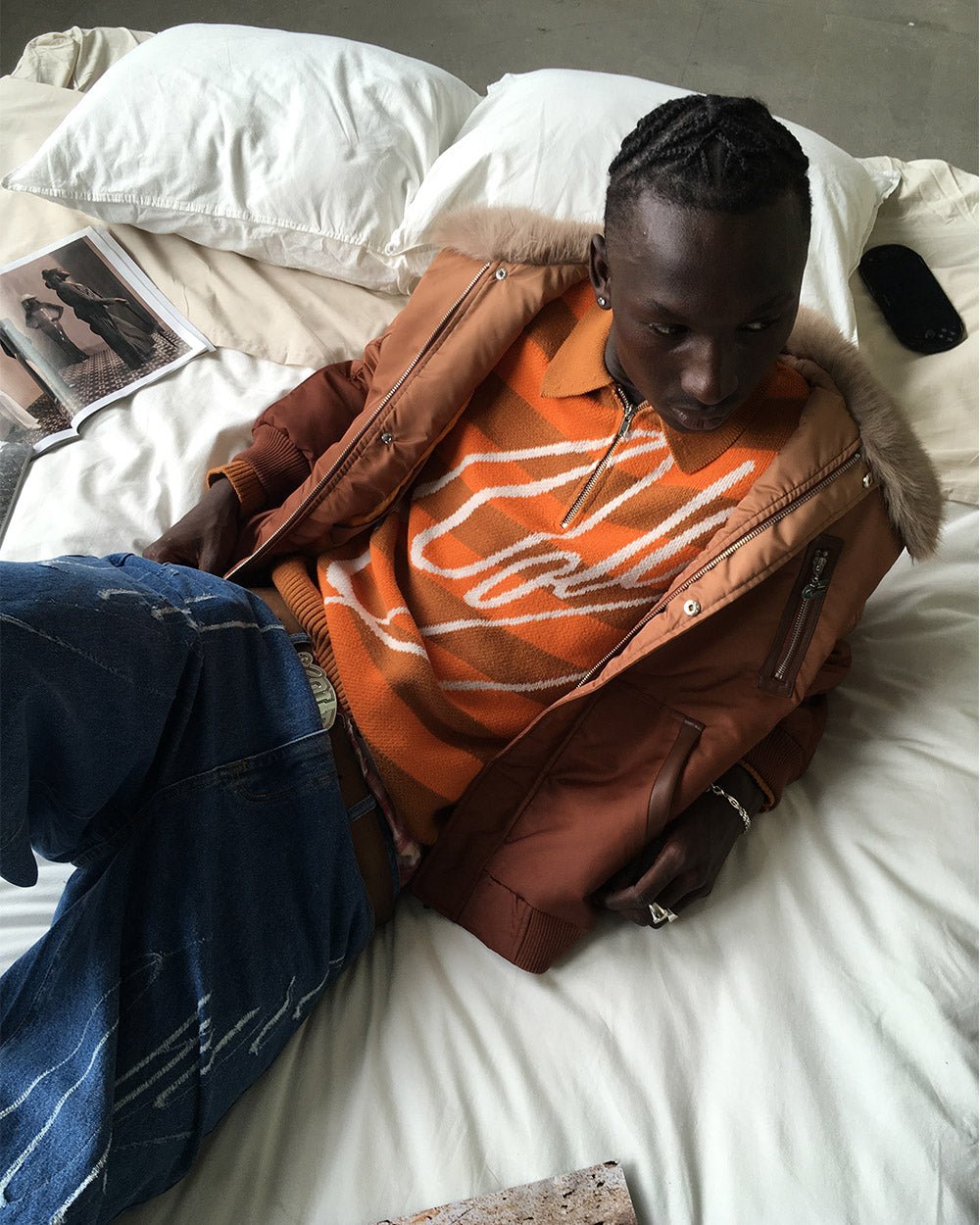 COLD BRICK POLO KNIT ORANGE - Cold Culture