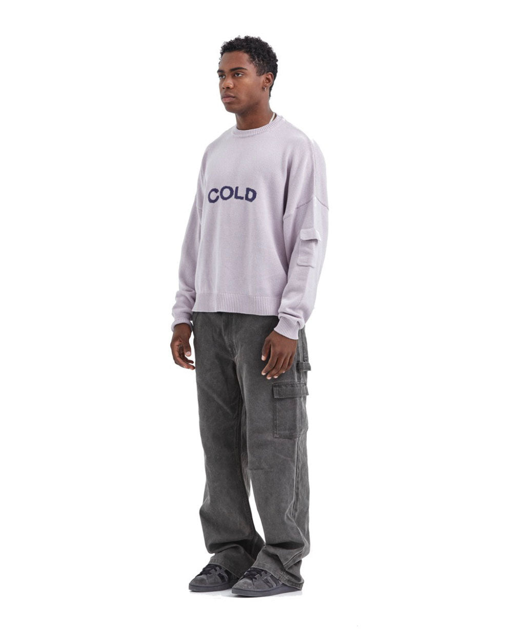 COLD CARGO KNIT PALE LILAC - COLD CULTURE