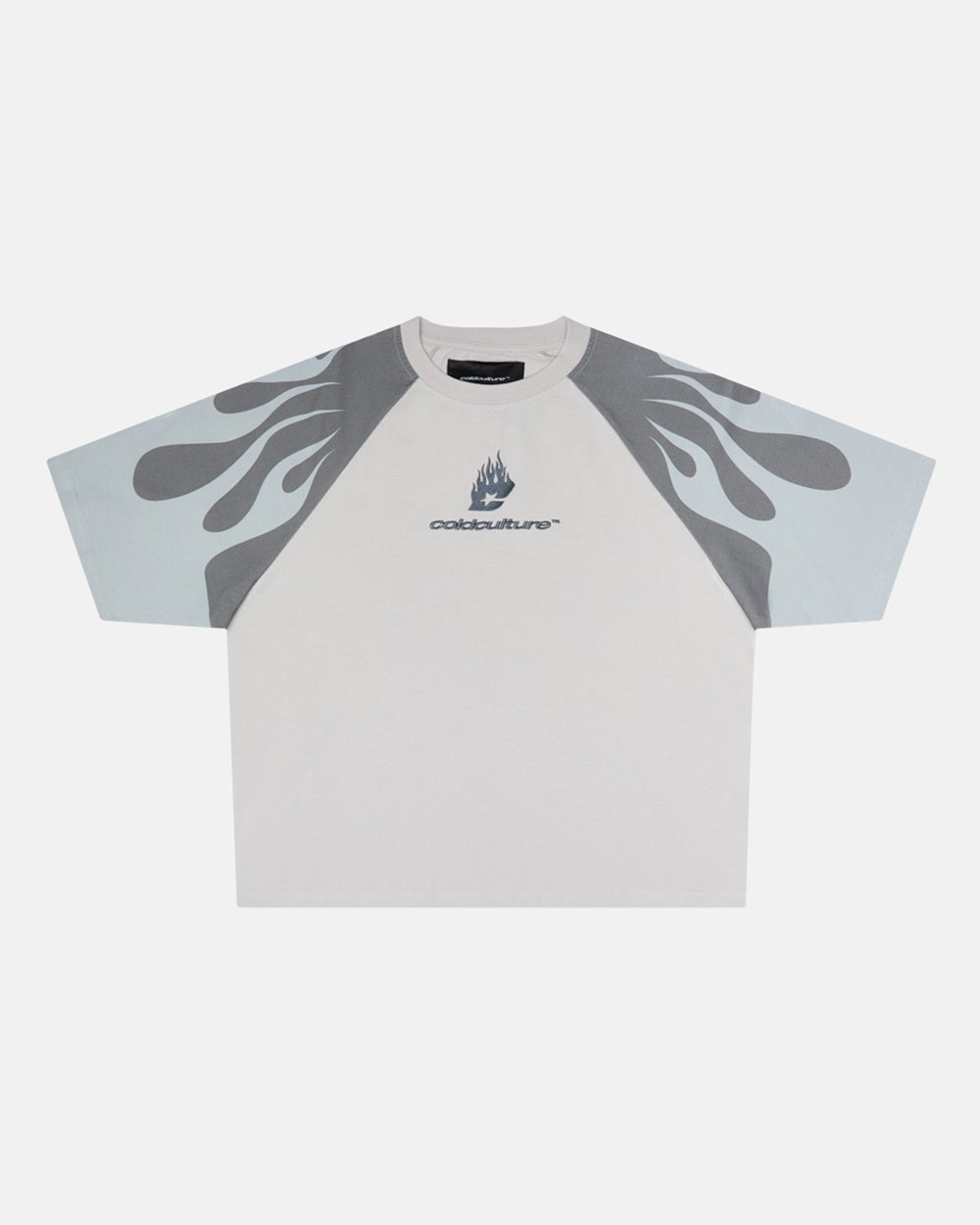 COLD FLAMES TEE BLUE - COLD CULTURE