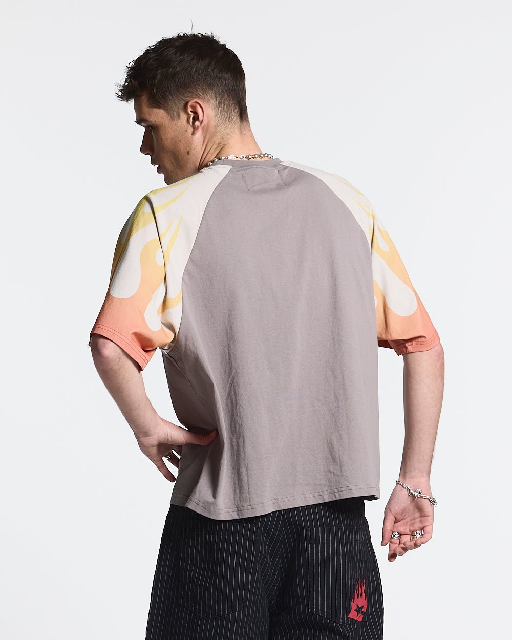 COLD FLAMES TEE ORANGE - COLD CULTURE