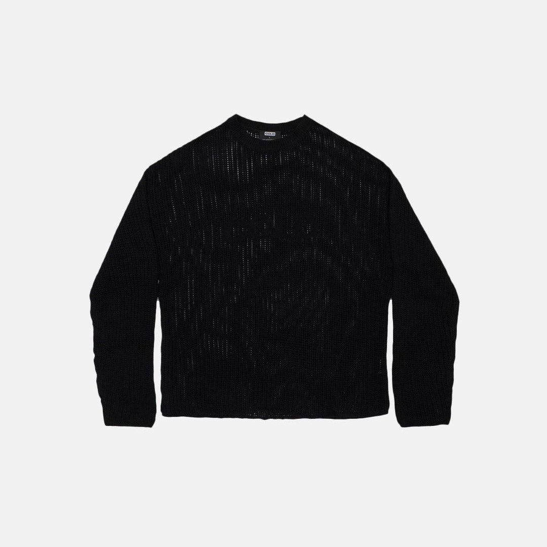 COLD OPEN KNIT BLACK - Cold Culture