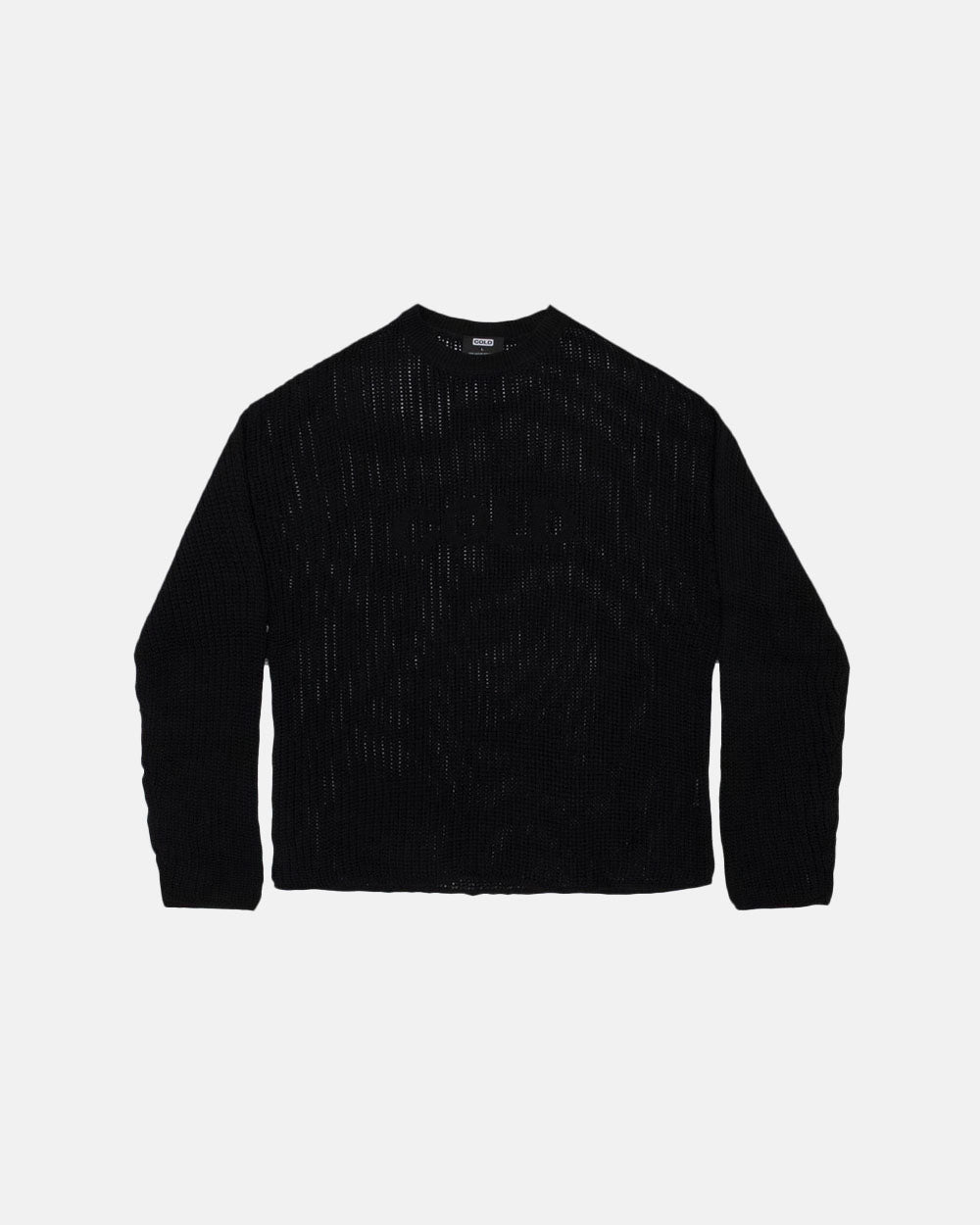 COLD OPEN KNIT BLACK - COLD CULTURE