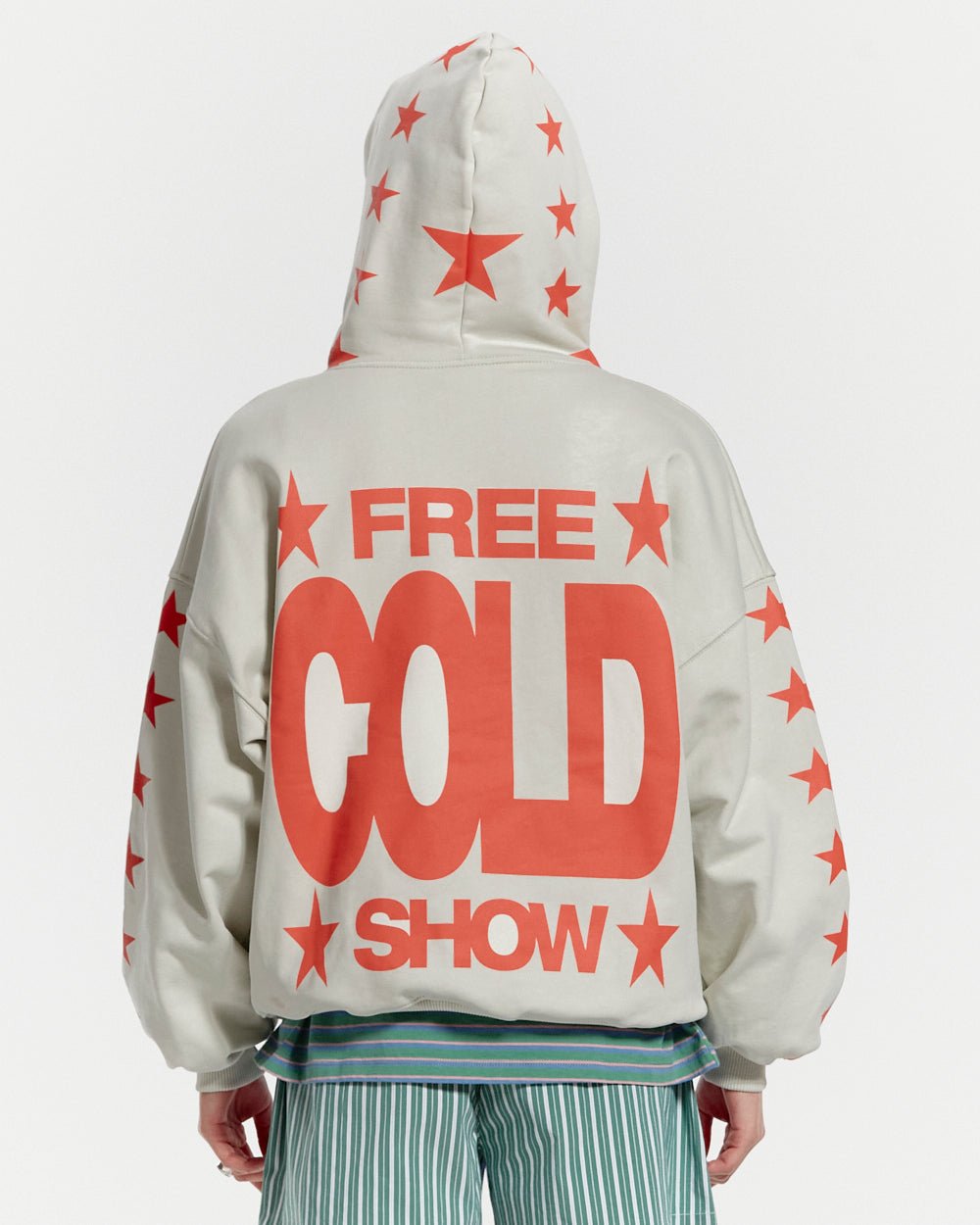 COLD SHOW REVERSIBLE HOODIE ULTRA LIGHT GREY - COLD CULTURE